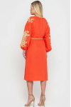 Orange dress "Tree of Life"